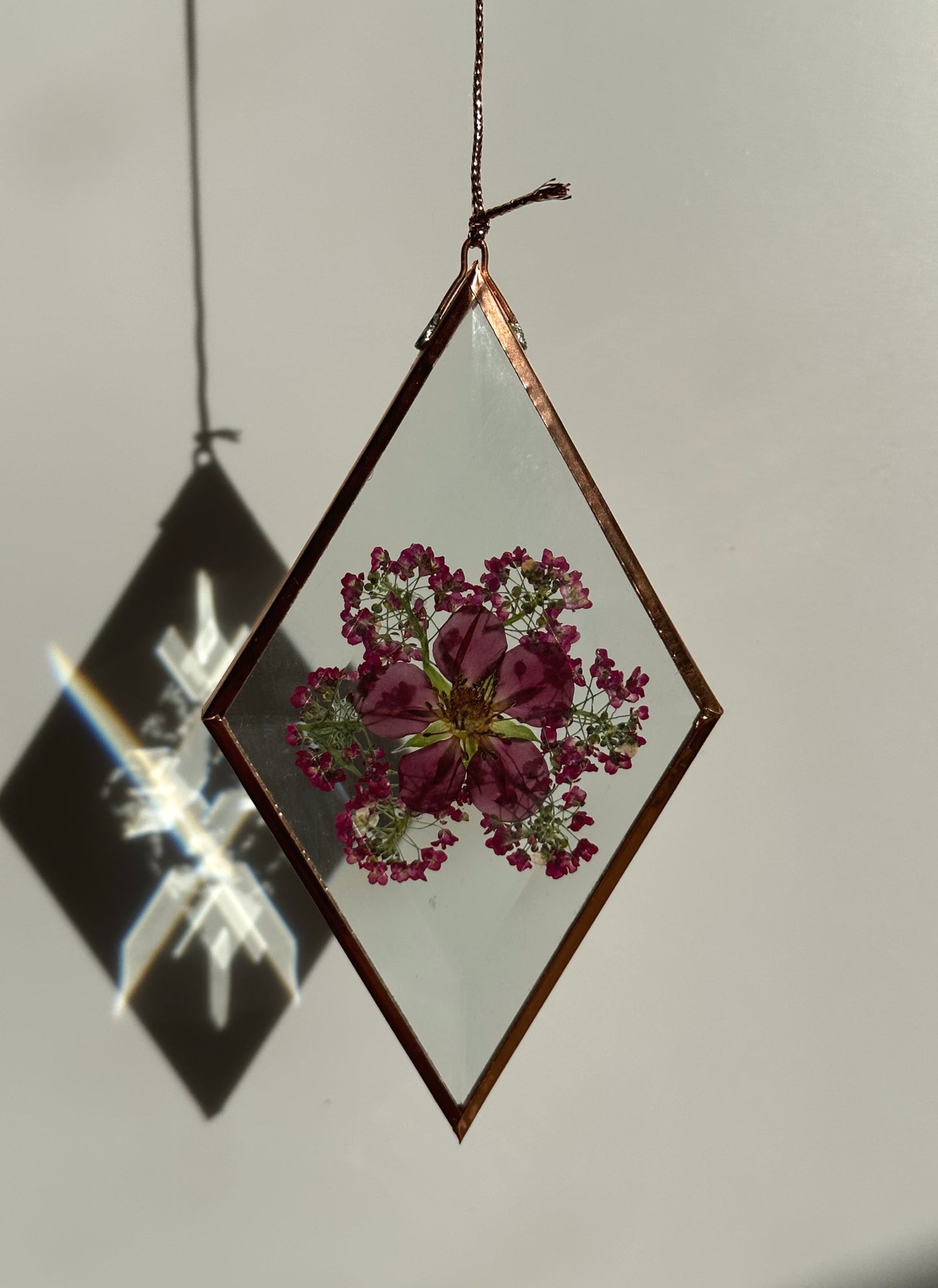 Pressed Flower Sun-catcher - Diamond