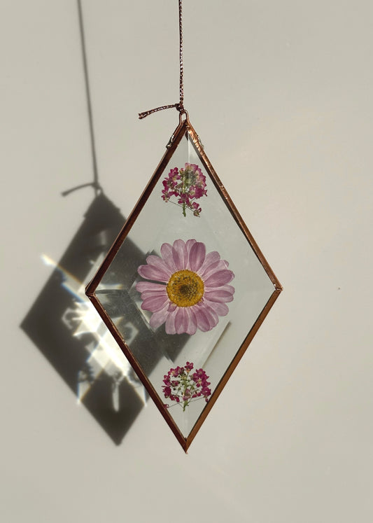 Pressed Flower Sun-catcher - Diamond