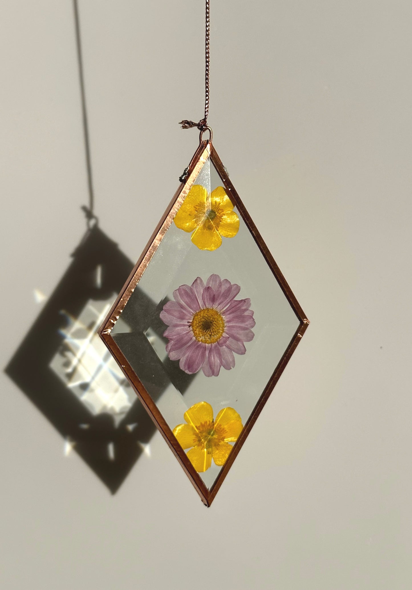 Pressed Flower Sun-catcher - Diamond