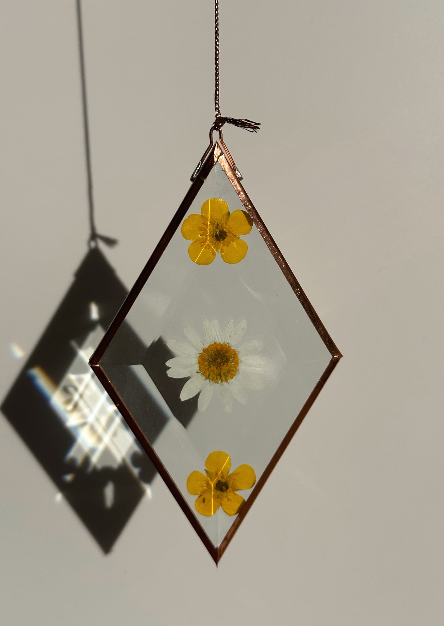 Pressed Flower Sun-catcher - Diamond