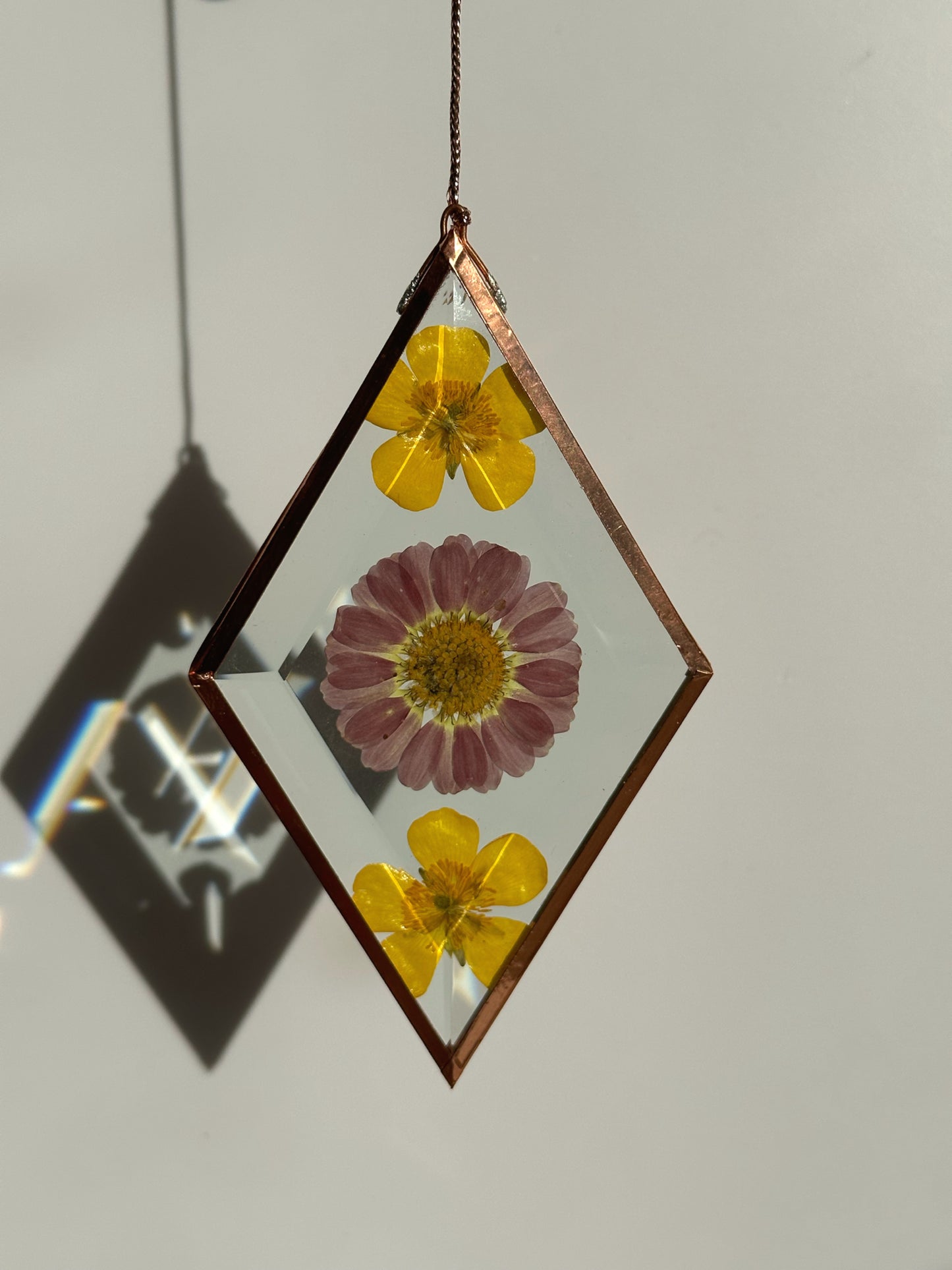 Pressed Flower Sun-catcher - Diamond