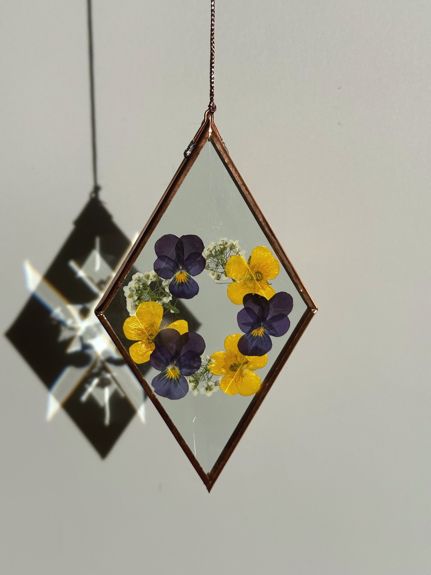 Pressed Flower Sun-catcher - Diamond